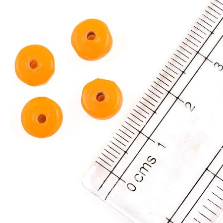 Marigold Loose Glass Seed Beads Used for Jewellery Making (Pack Of 12)