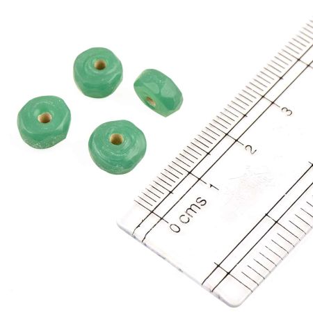 Mint Green Loose Glass Seed Beads Used for Jewellery Making (Pack Of 12)