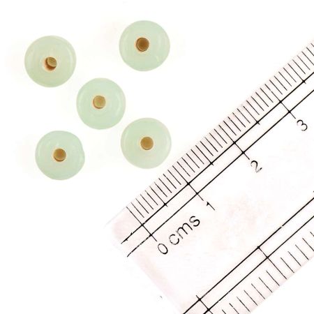 Warm Grey Loose Glass Seed Beads Used For Jewelry Making (Pack Of 12)