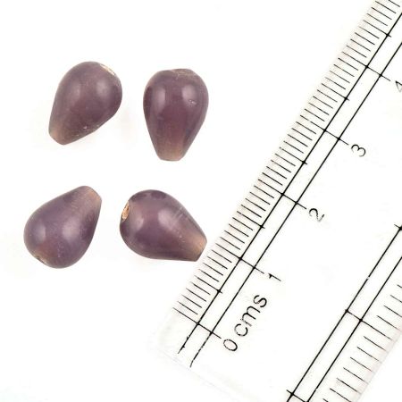 Purple  Shiny Tear Drop Shape Glass Beads For Jewelry Making