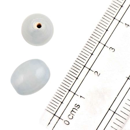 Light Grey Loose Glass Beads For Jewelry Making And Home Decoration