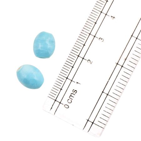 Sky Blue Loose Glass Beads For Jewelry Making And Home Decoration