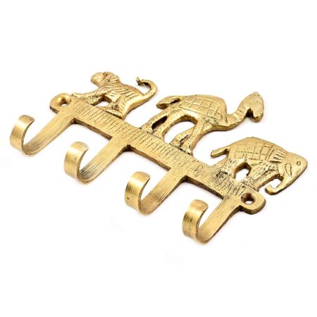 Brass Monkey Camel And Elephant Statue Key Clothes Holder