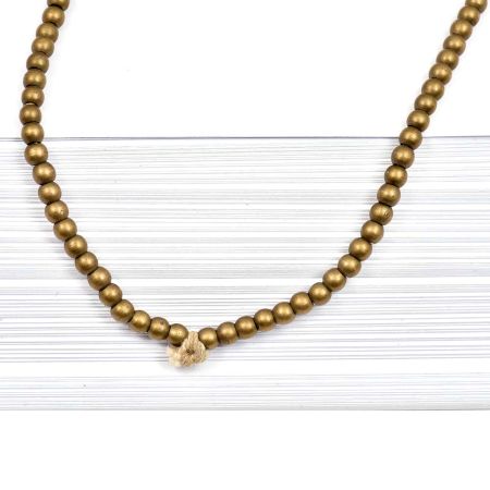 Loose Handmade Brass Smooth Round Spacer Beads For Jewelry making (12 in Pack)