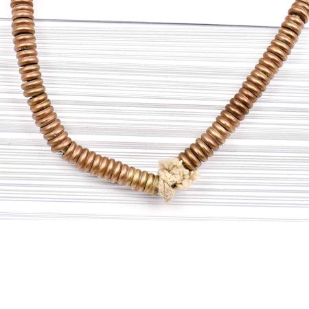 Loose Handmade Brass Smooth Round Disc Spacer Beads For Jewelry making (12 in Pack)