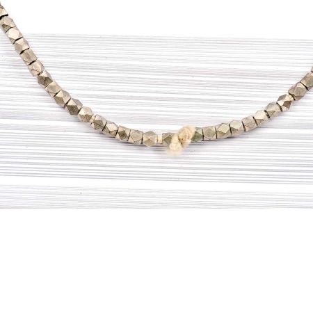 Loose Handmade Brass Faceted Diamond Shape Beads For Jewelry making (12 in Pack)