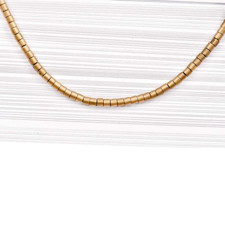 Loose Brass Barrel Small Cylindrical Metal Handmade Spacer Beads For Jewelry making (36 in Pack)