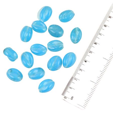Sky Blue Faceted Bicone Spacer Loose Beads Jewelry Accessories (12 in Pack)