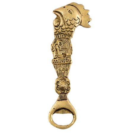 Cock Face Design Brass Bottle Opener