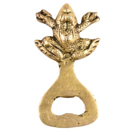 Brass Frog Bottle Opener Soft Drinks Bottle Opener