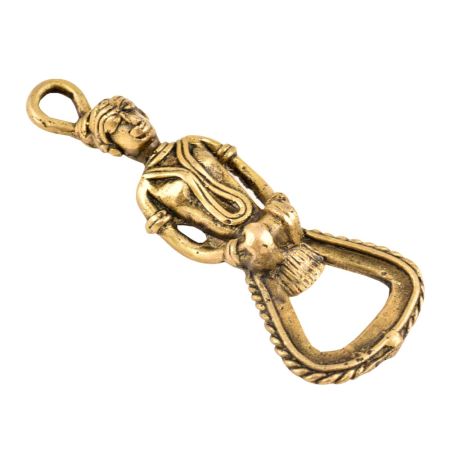 Brass Tribal Man Bottle Opener