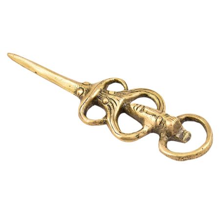 Brass  Opener Unusual Sword Tribal Face