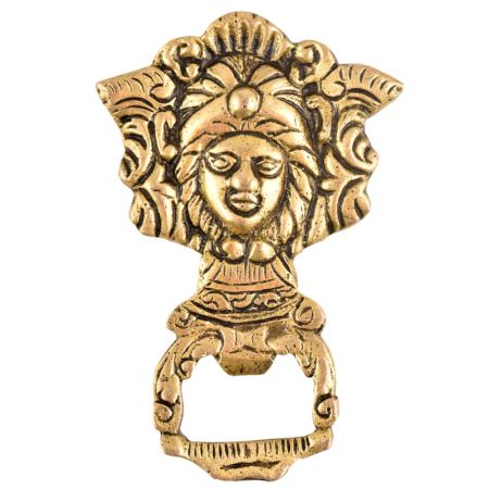 Brass Bottle Opener Tribal Head Shaped Soda Beer Bottle Opener