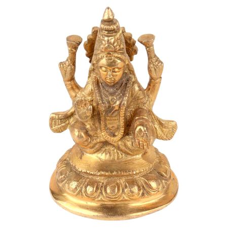 Brass Goddess Lakshmi StatueÂ Sitting Position