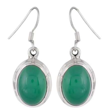92.5 Sterling Silver Earrings Onyx Round Border Daily Wear Earrings for Girls