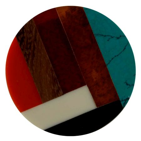 Multicolor Resin And Wood Cabinet Knob
