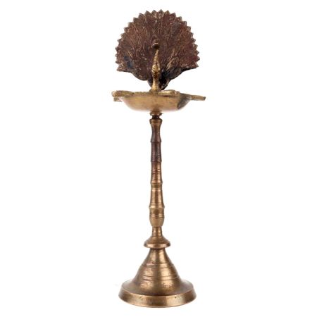 Hand Made Brass Peacock Oil Lamp Diwali diya