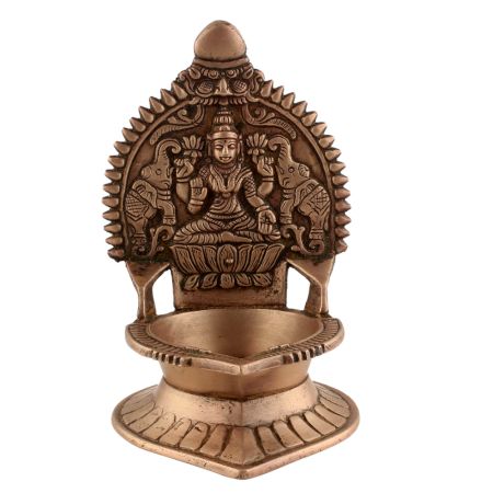 Small Ashtadhatu Oil Lamp Kerala TraditionalÂ 