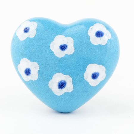 Turquoise Tiny  Flower Knob