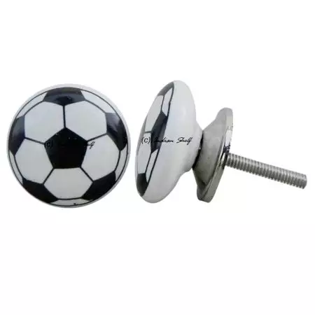 Soccer Ceramic Knob