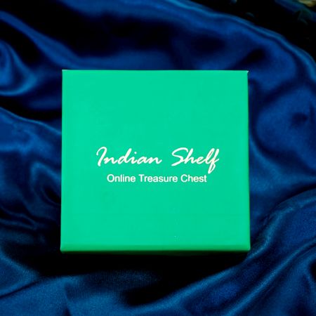 92.5 Sterling Silver Plated Peacock Turquoise Stone Jhumka Jhumki Earrings