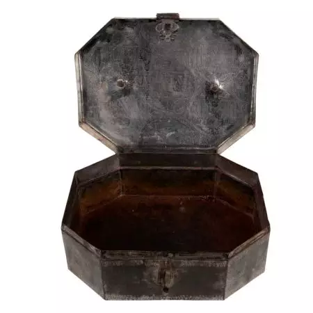 Taj Mahal Brass Jewelry Box Eight Sided Storage Box