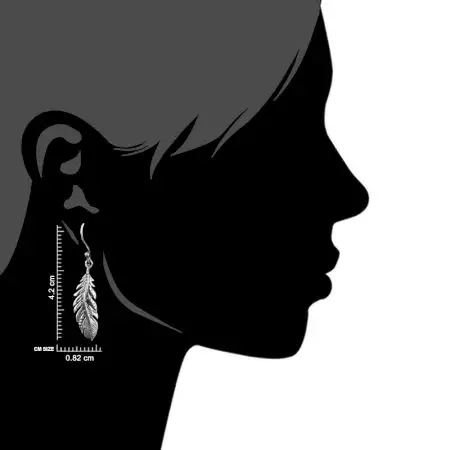Long leaf 92.5 Sterling silver daily Wear earrings
