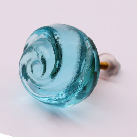 Turquoise Rose Knob