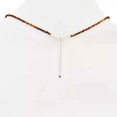 Yellow Tiger Eye Gemstone Necklace For Women