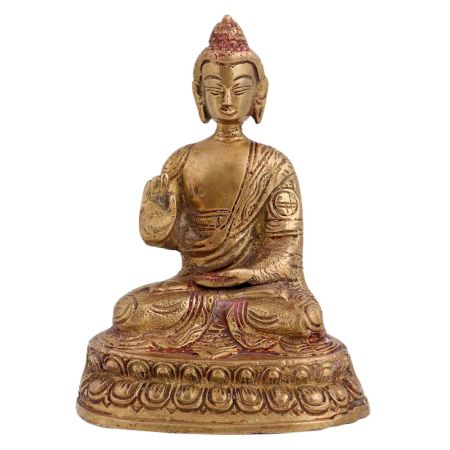 Brass Buddha Statue Sitting Meditation Statue