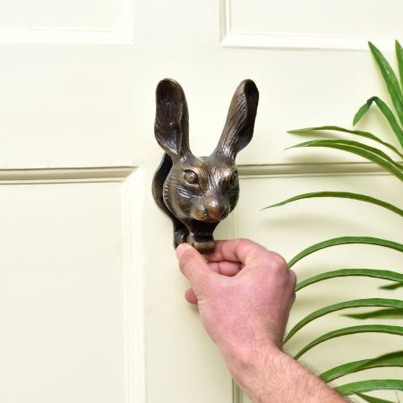 Antique Rabbit Face Iron Door Knockers