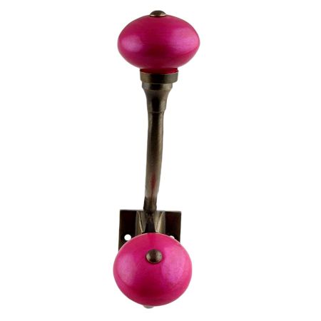 Neon Pink Antique Iron Hooks