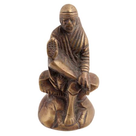 Brass Shirdi Sai Baba Statue Popular Religious Gift