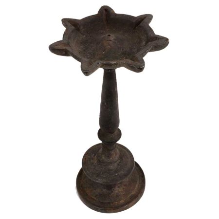 Authentic Brass Oil Lamp  7 Wick South Indian Lamp
