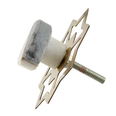 Grey And White Stone Knobs