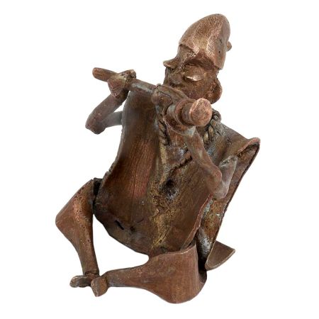 Brass Tribal Musician Playing the Trumpet