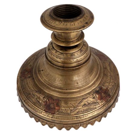 Brass Floral Engraved Hookah Base ForÂ Luxurious Display