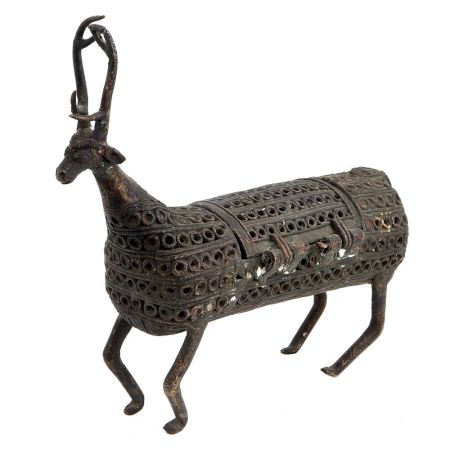 Brass Tribal Deer With Jail Design And Tiny Box