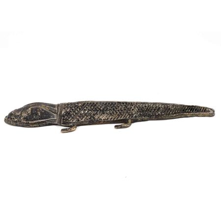 Brass Long Lizard Tribal Style Jali Design