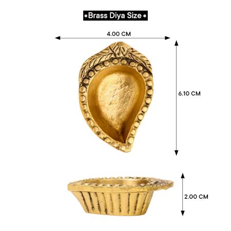 Brass Mango Shaped Oil Lamp Gifting Diya