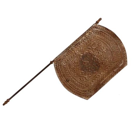 Hand carved Pooja Fan With Handle For Temple