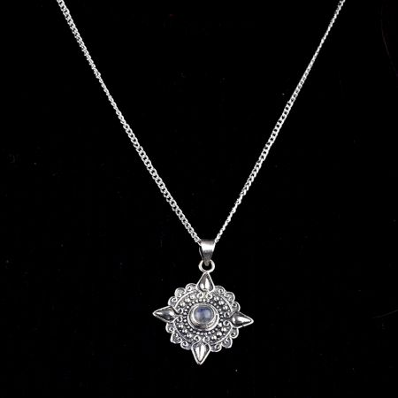 Engraved Holy Cross 92.5 Sterling Silver Pendant