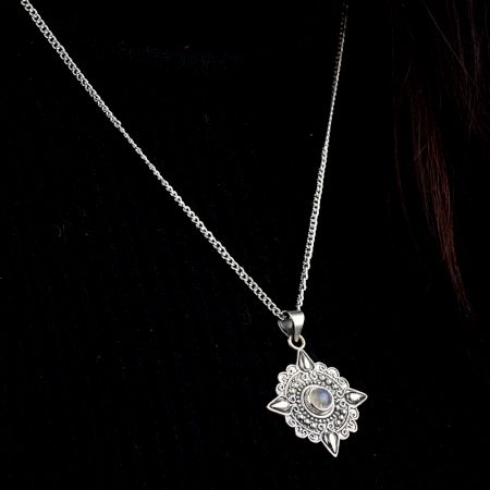 Engraved Holy Cross 92.5 Sterling Silver Pendant