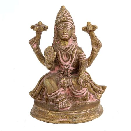 Brass Religious Idol Goddess Laxmi Statue
