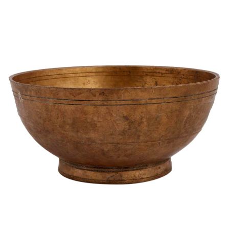 Vintage Brass Bowl Serving Dish