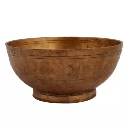Vintage Brass Bowl Serving Dish