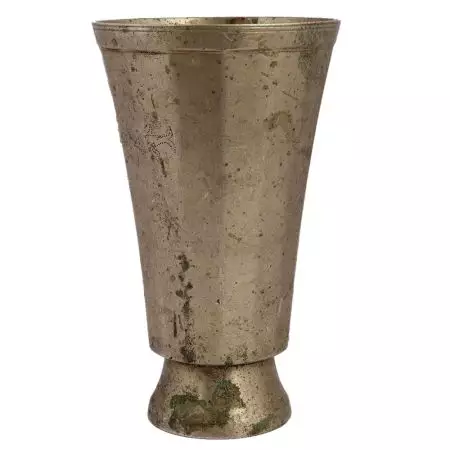 South Indian Brass Glass Shaped Flower Vase