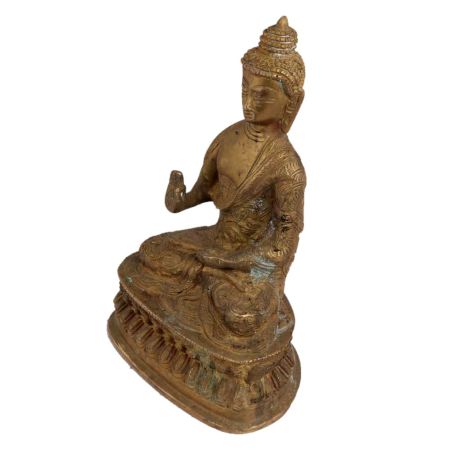 Carved Astmangal Buddhism Brass Buddha Idol