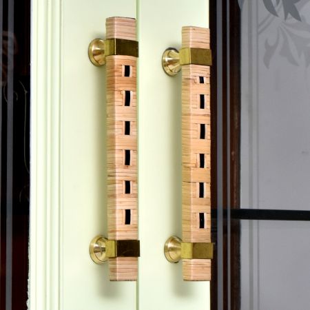 Natural Big Rattan Cabinet Handles (8 Inch)