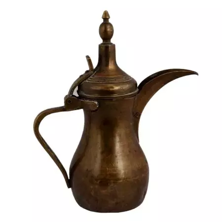 Traditional Brass Arabic Dallah Coffee Pot